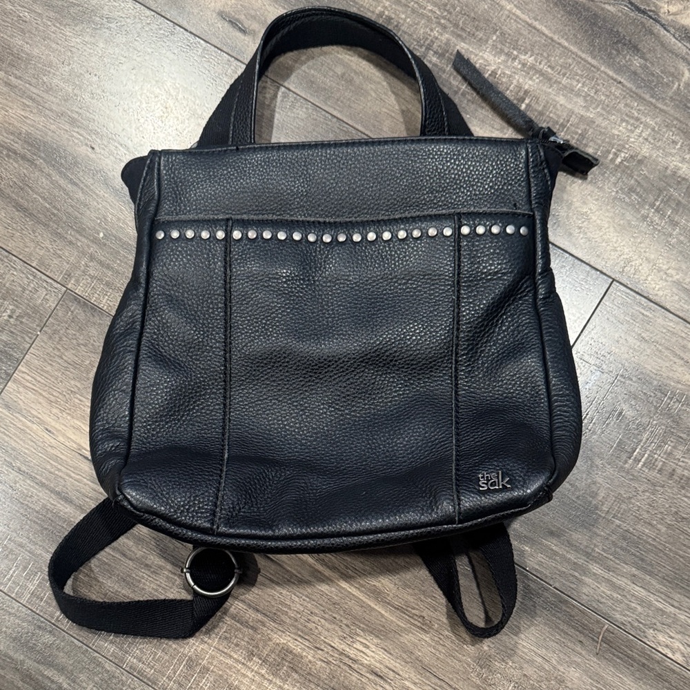 The Sak™ Calabasas Black Leather Mini Backpack